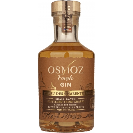 Gin Osmoz "finish" in cask of old white Pineau des Charentes