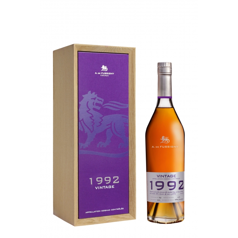 Millésime 1992 Petite Champagne Cognac A. de Fussigny édition limitée