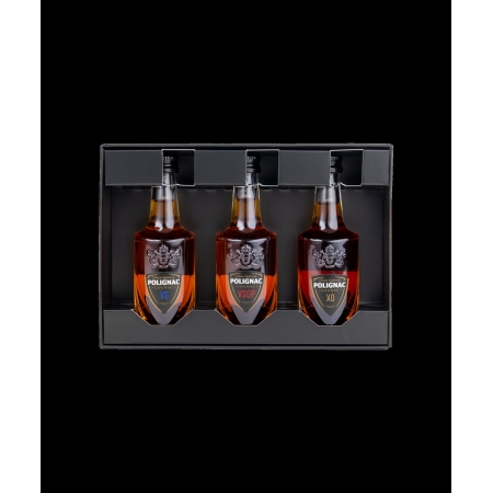 Set 3 mini VS/VSOP/XO Cognac Prince de Polignac